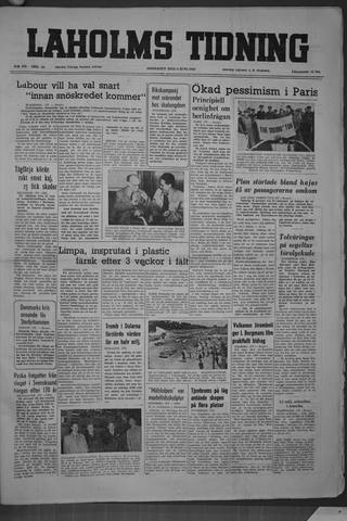 Förstasidan, Onsdag 8 juni 1949