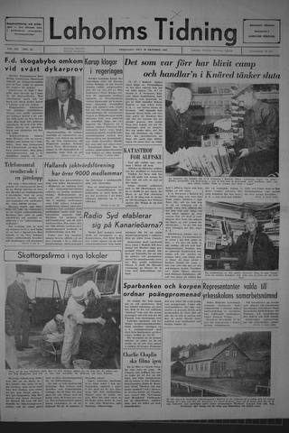 Förstasidan, Fredag 20 oktober 1967