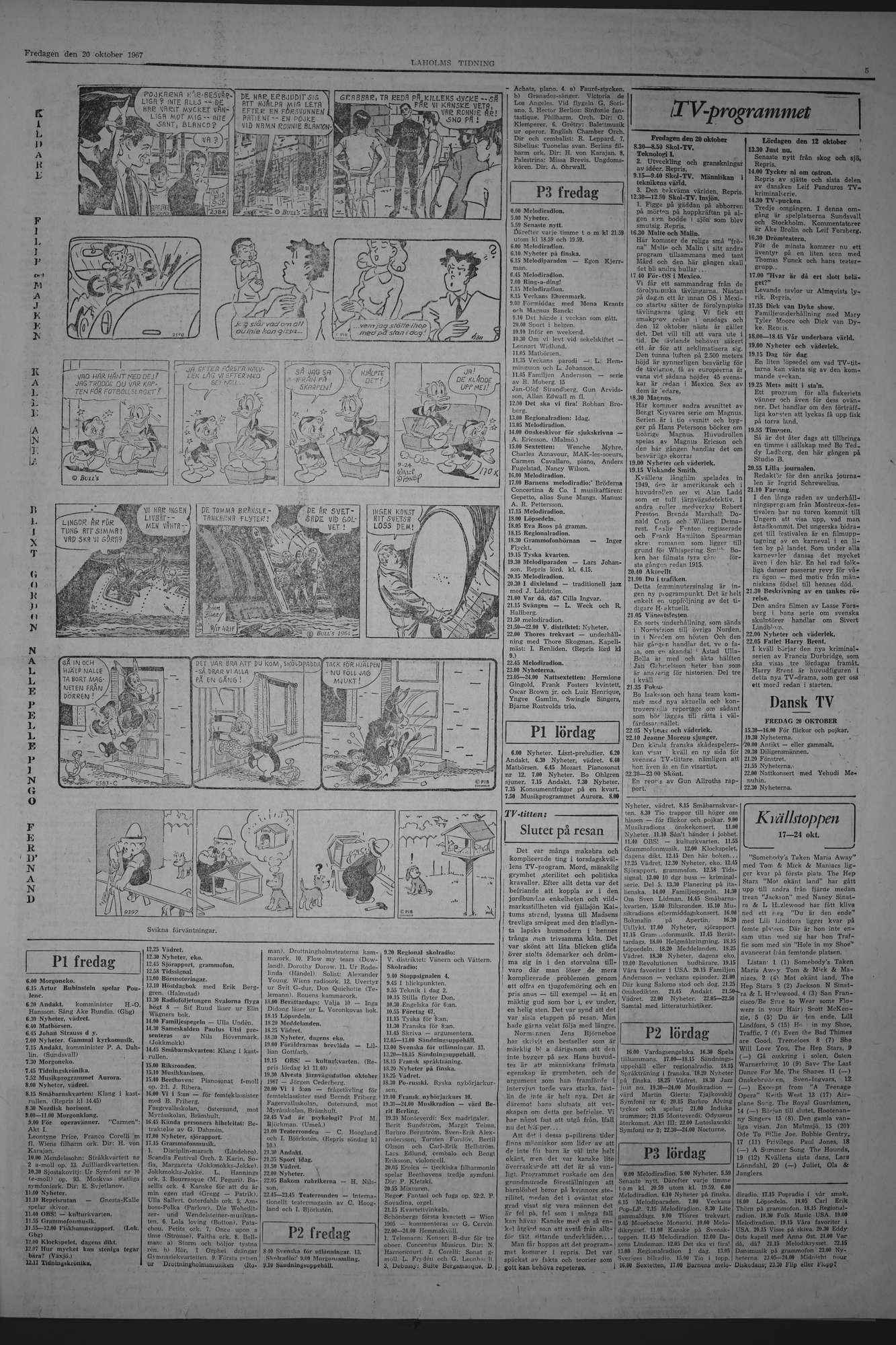 Laholms Tidning Fredag 20 oktober 1967, sida 5