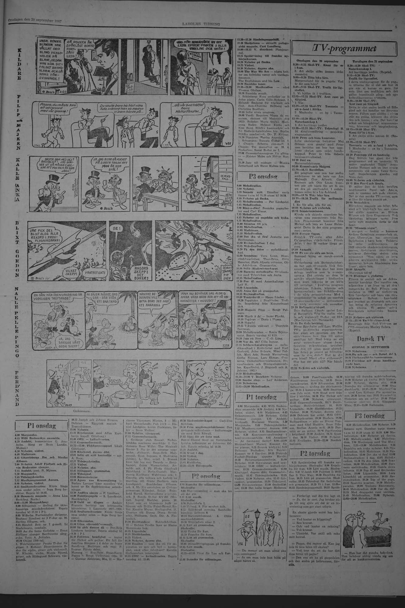Laholms Tidning Onsdag 20 september 1967, sida 5