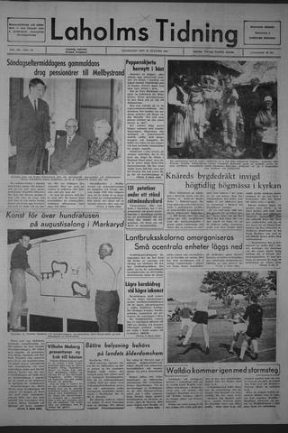 Förstasidan, Måndag 21 augusti 1967