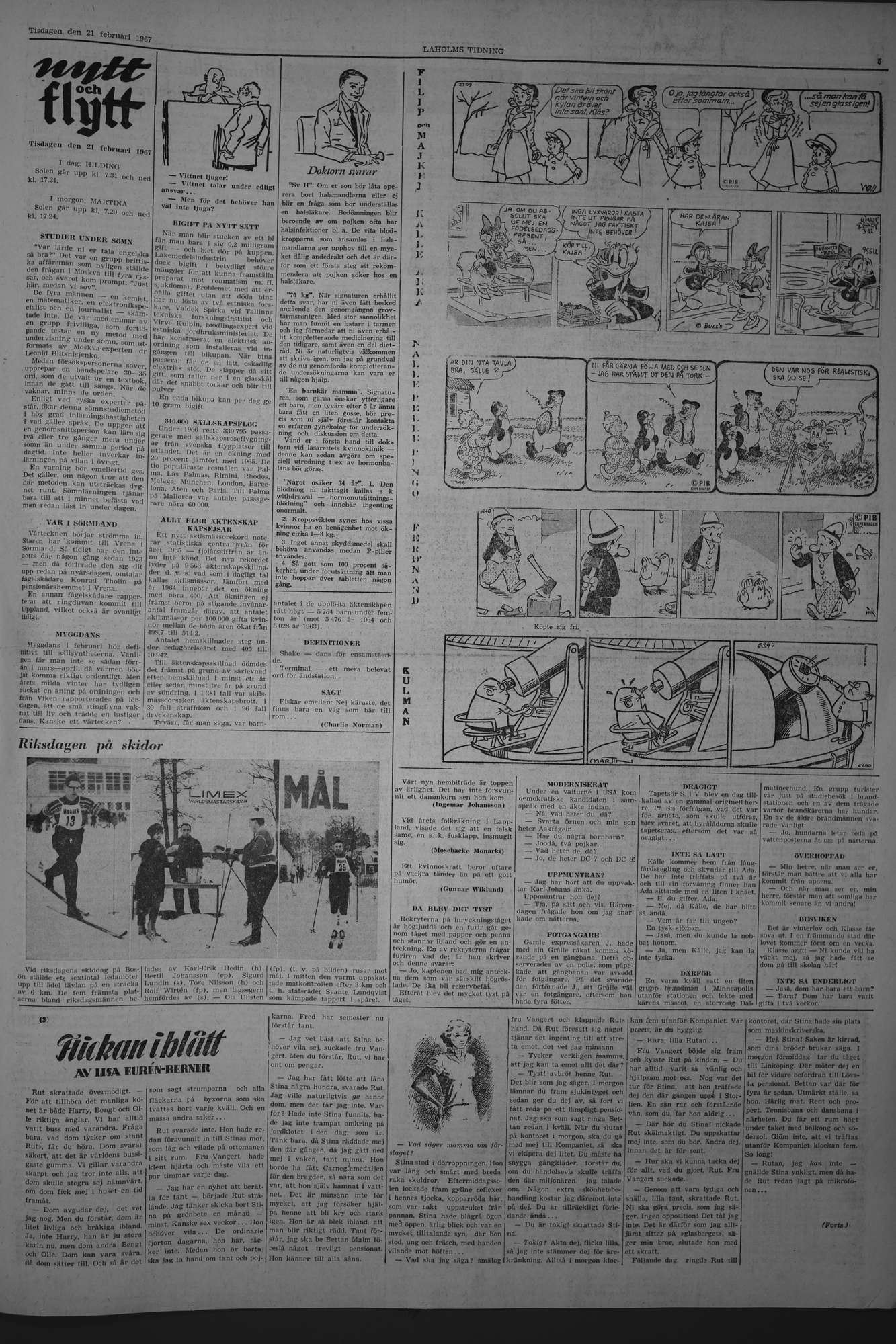 Laholms Tidning Tisdag 21 februari 1967, sida 5