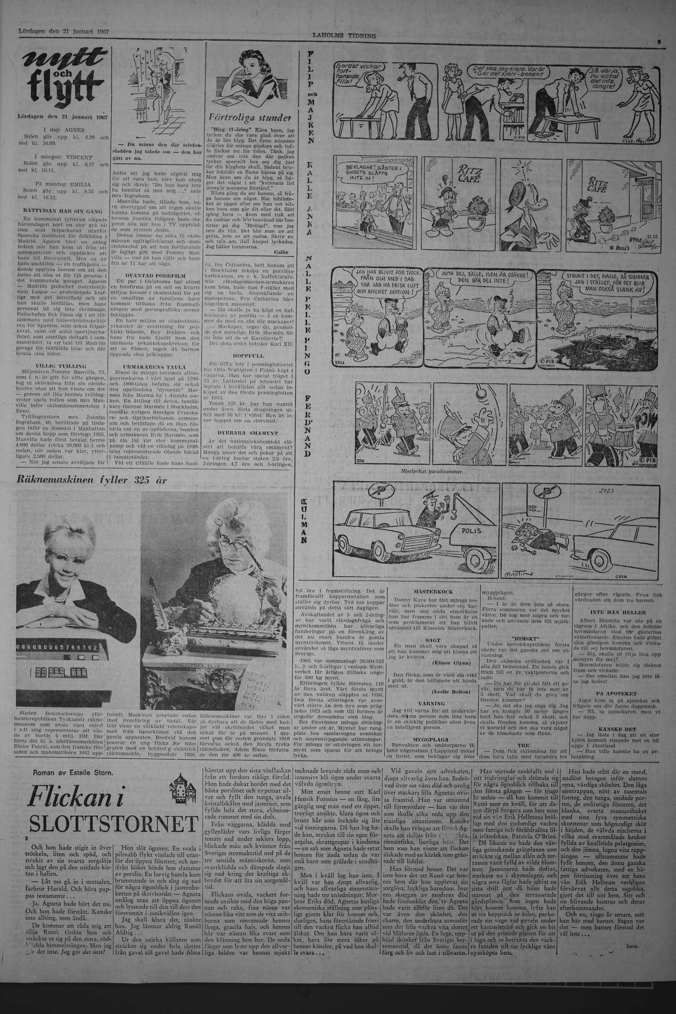 Laholms Tidning Lördag 21 januari 1967, sida 5