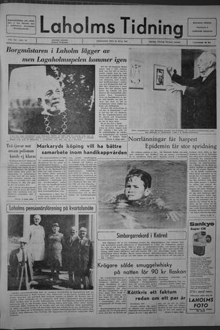 Förstasidan, Fredag 21 juli 1967