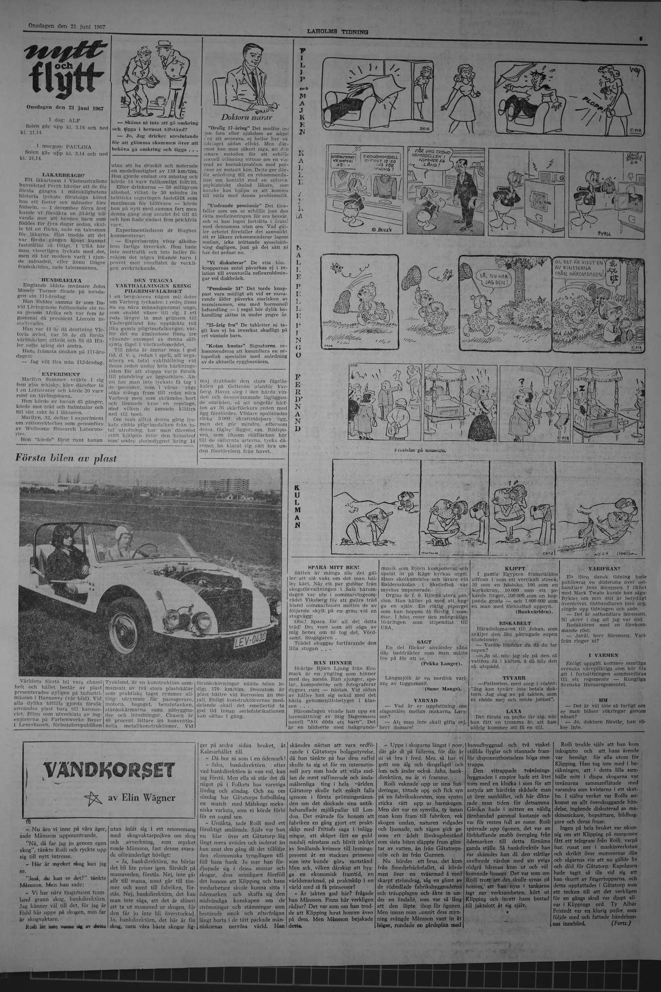 Laholms Tidning Onsdag 21 juni 1967, sida 5