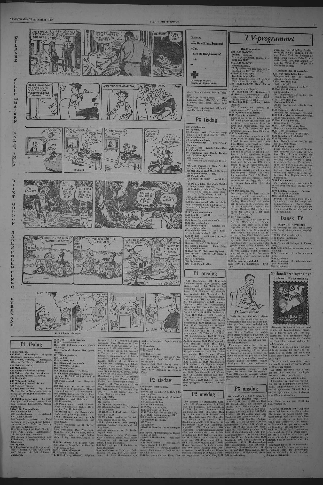 Laholms Tidning Tisdag 21 november 1967, sida 5