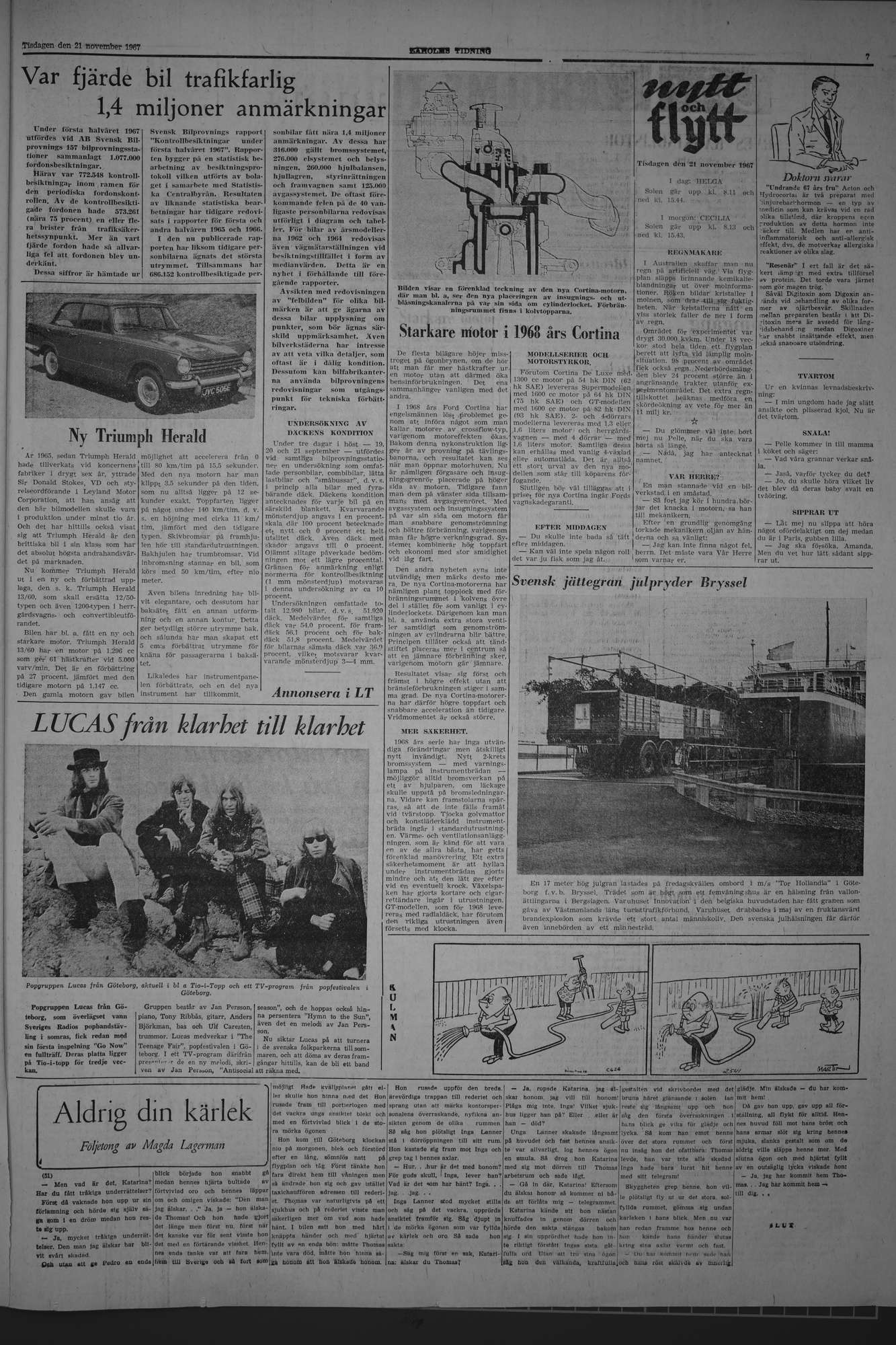 Laholms Tidning Tisdag 21 november 1967, sida 7