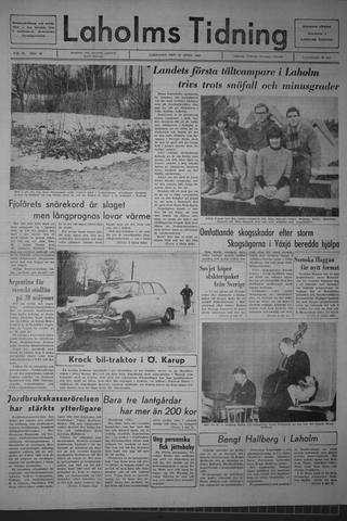 Förstasidan, Lördag 22 april 1967