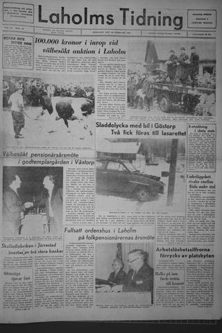 Förstasidan, Onsdag 22 februari 1967