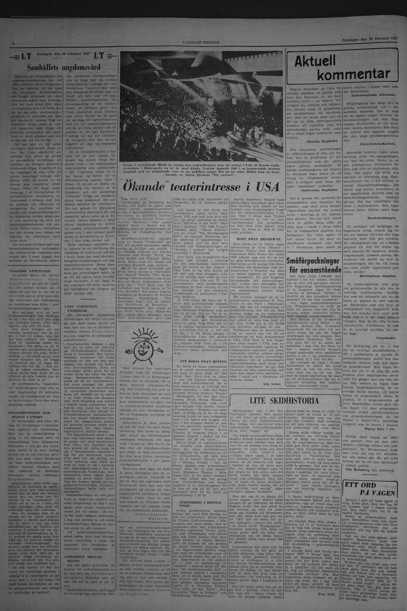 Laholms Tidning Onsdag 22 februari 1967, sida 4