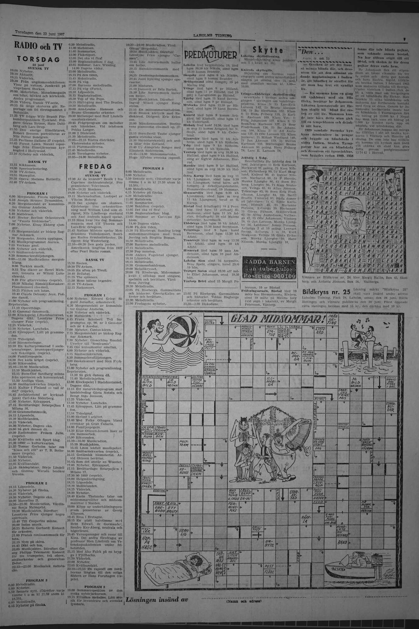 Laholms Tidning Torsdag 22 juni 1967, sida 7
