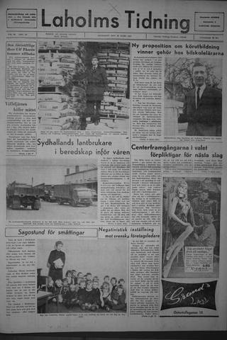 Förstasidan, Onsdag 22 mars 1967