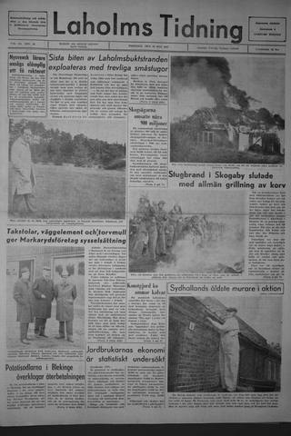 Förstasidan, Tisdag 23 maj 1967