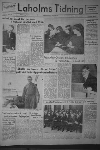Förstasidan, Torsdag 23 mars 1967