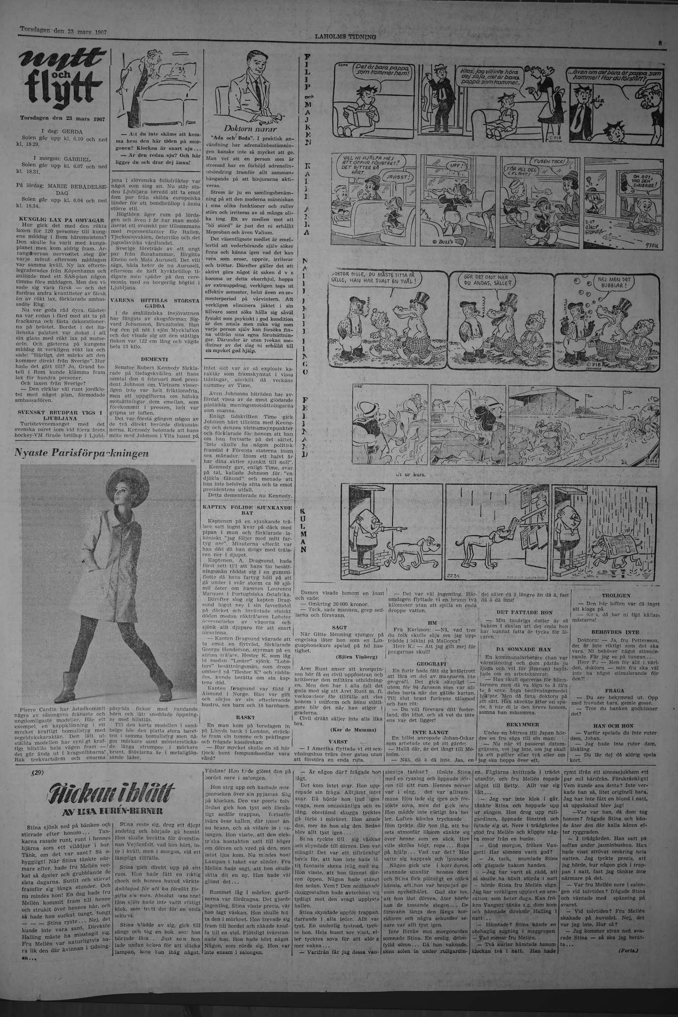 Laholms Tidning Torsdag 23 mars 1967, sida 5