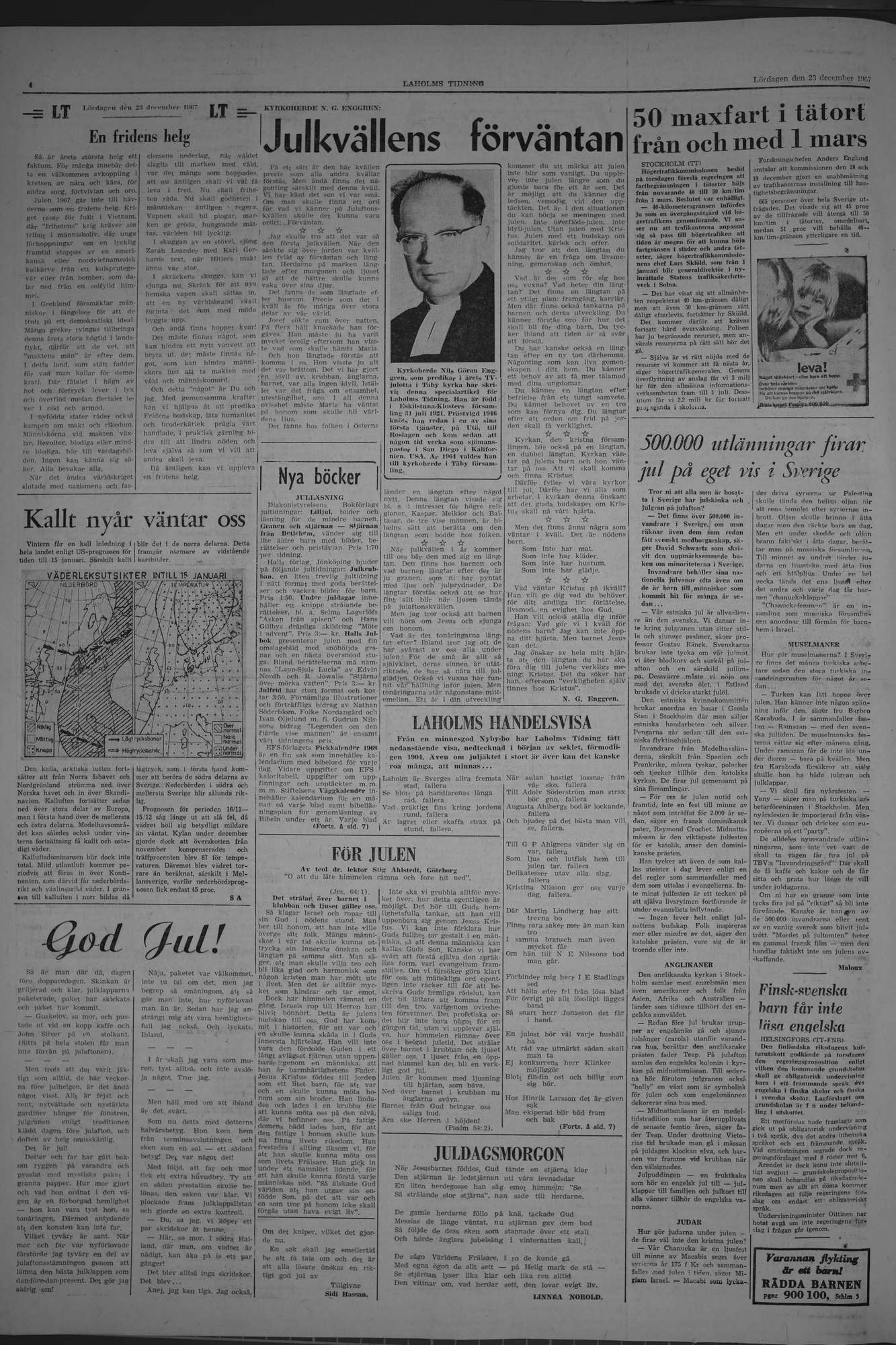 Laholms Tidning Torsdag 23 november 1967, sida 4