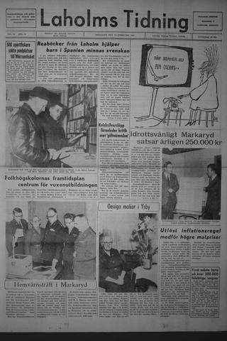Förstasidan, Fredag 24 februari 1967