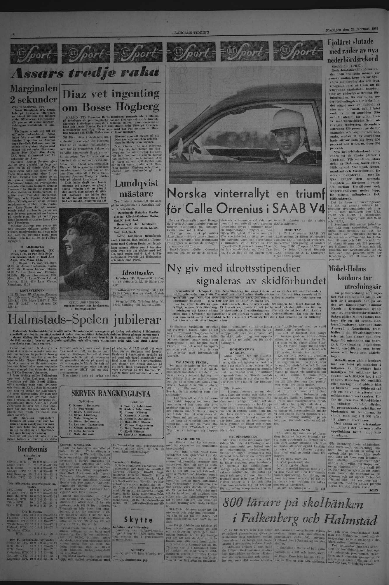 Laholms Tidning Fredag 24 februari 1967, sida 6