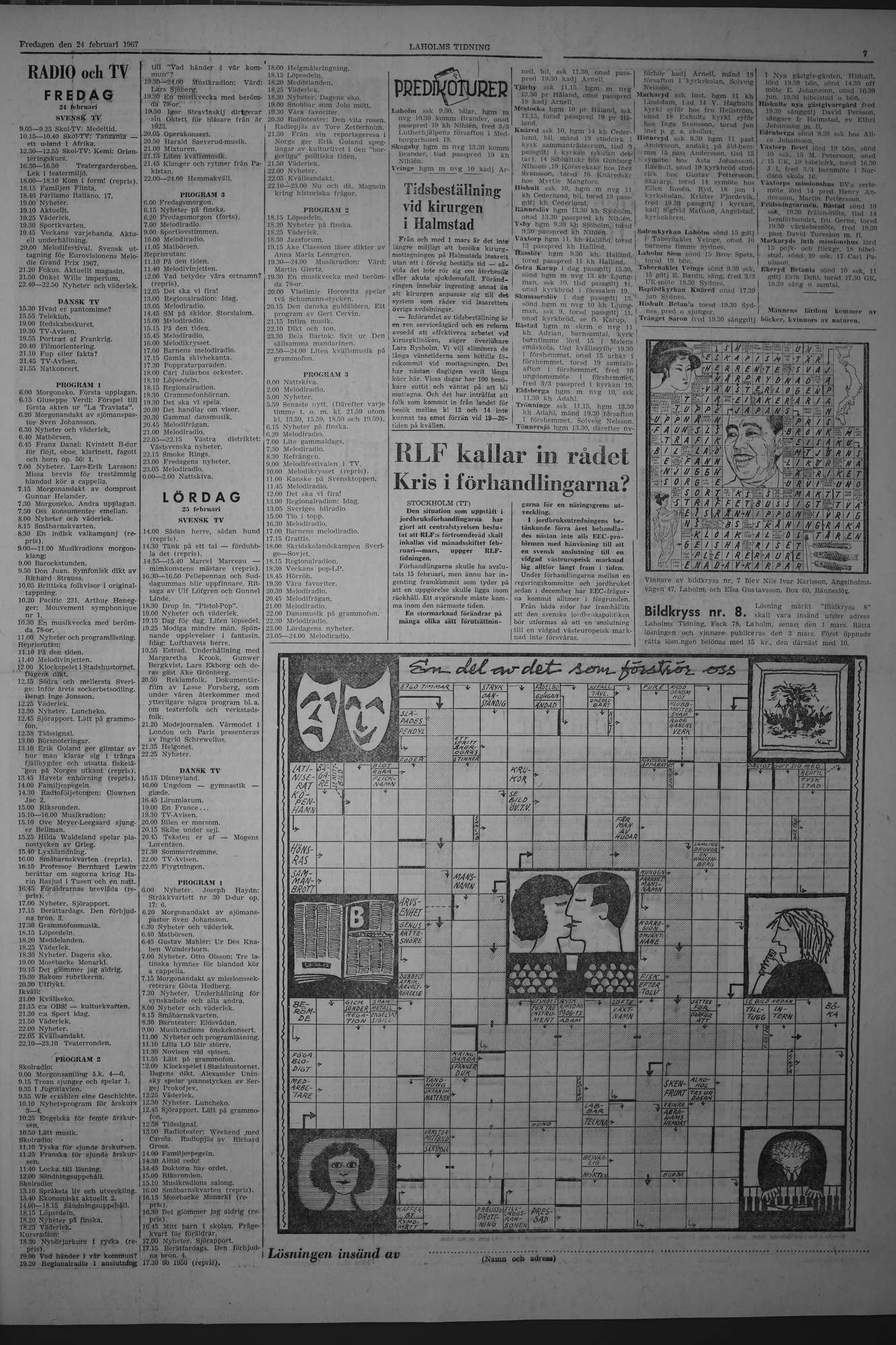Laholms Tidning Fredag 24 februari 1967, sida 7