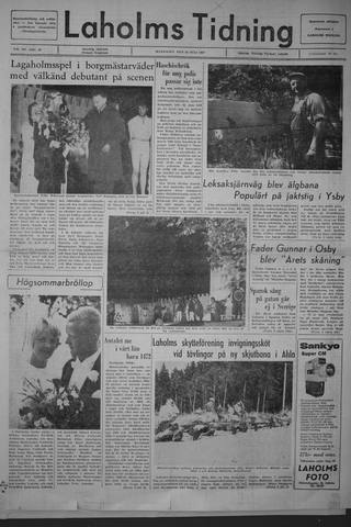 Förstasidan, Måndag 24 juli 1967