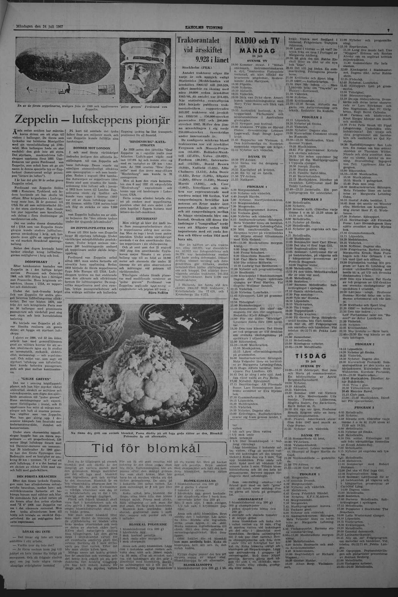 Laholms Tidning Måndag 24 juli 1967, sida 7