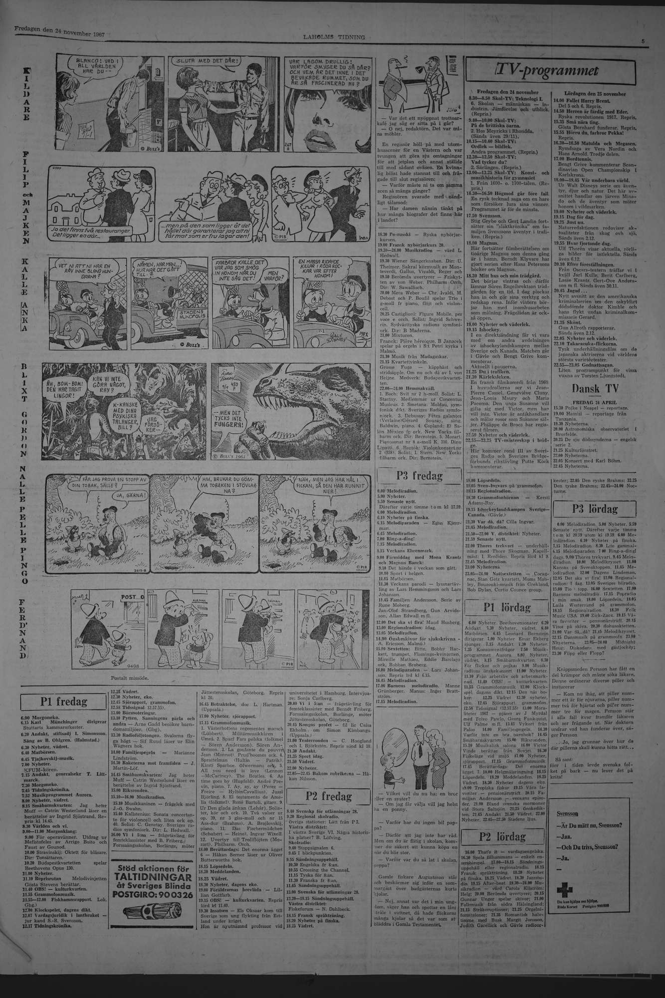 Laholms Tidning Fredag 24 november 1967, sida 5