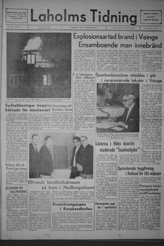 Förstasidan, Tisdag 24 oktober 1967