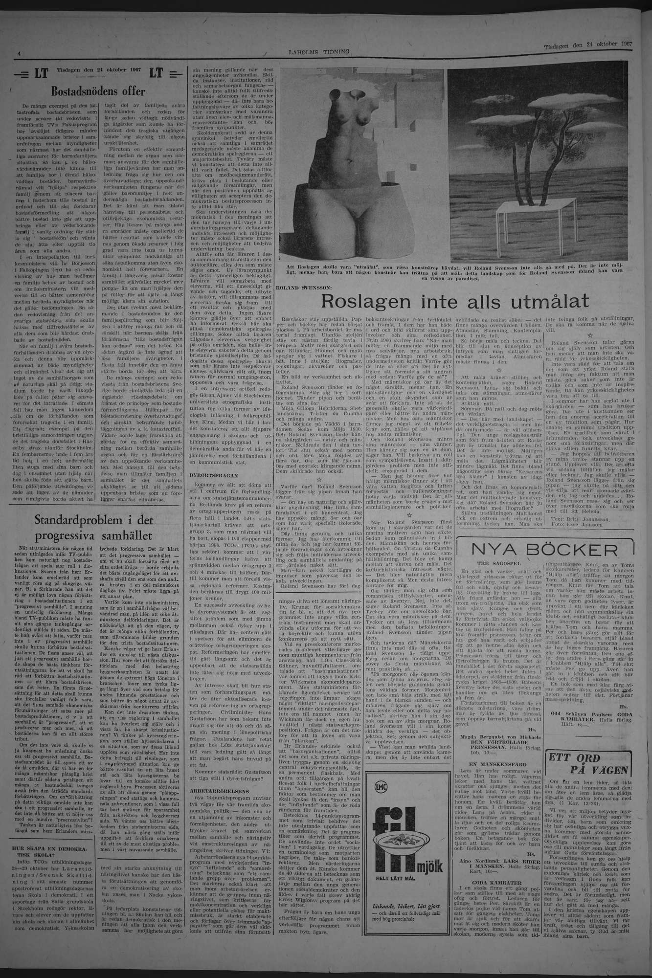 Laholms Tidning Tisdag 24 oktober 1967, sida 4