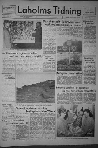 Förstasidan, Tisdag 25 april 1967
