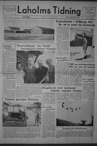 Förstasidan, Fredag 25 augusti 1967