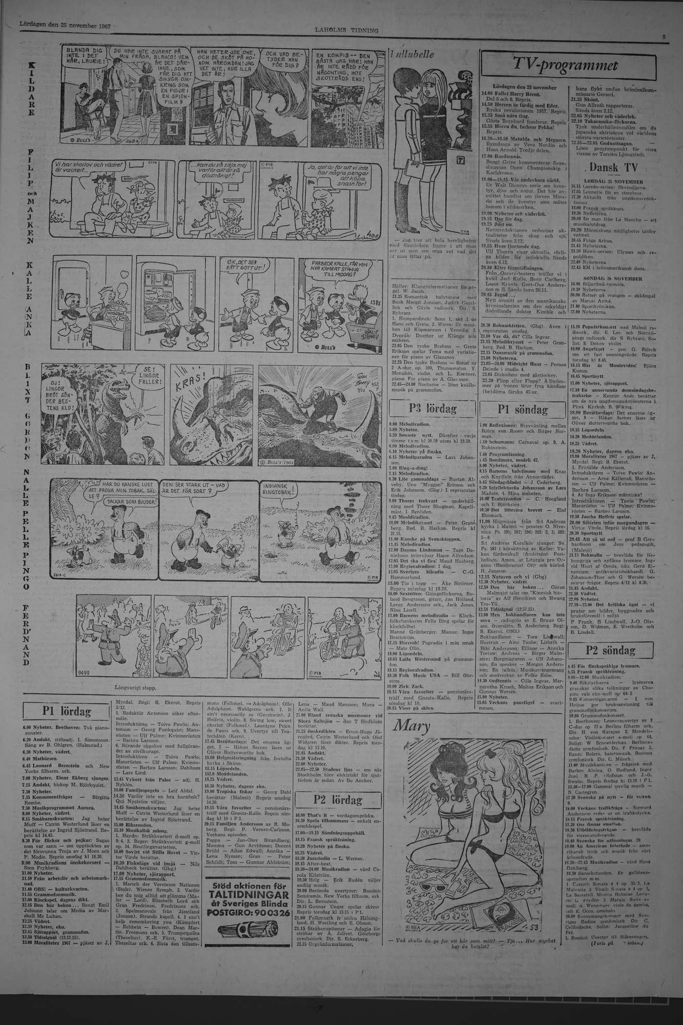 Laholms Tidning Lördag 25 november 1967, sida 5