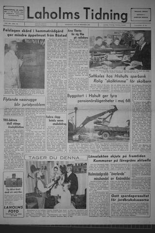 Förstasidan, Onsdag 25 oktober 1967
