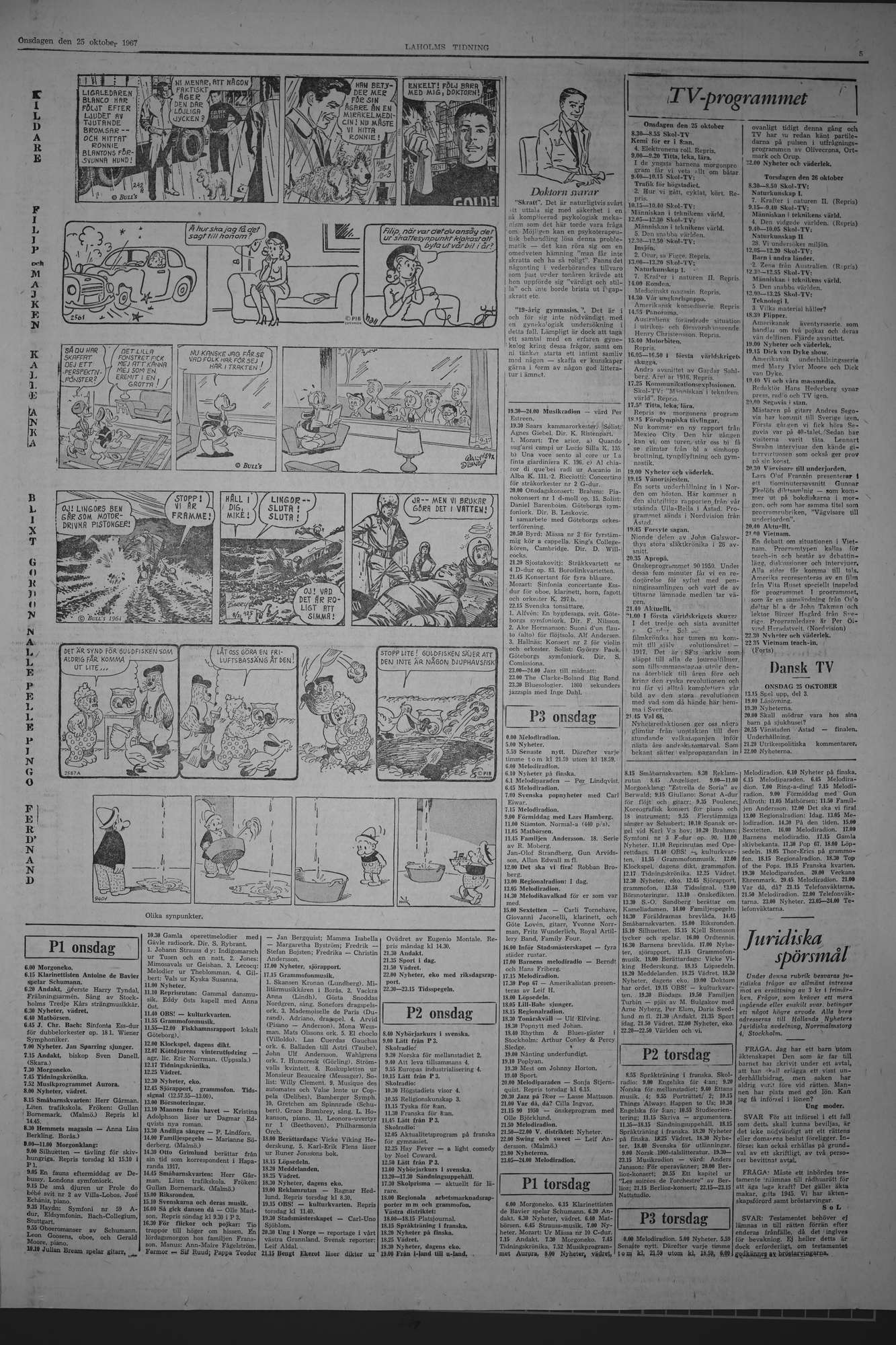 Laholms Tidning Onsdag 25 oktober 1967, sida 5
