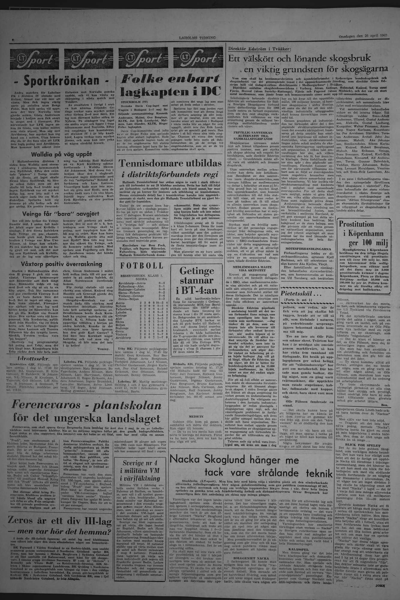 Laholms Tidning Onsdag 26 april 1967, sida 6
