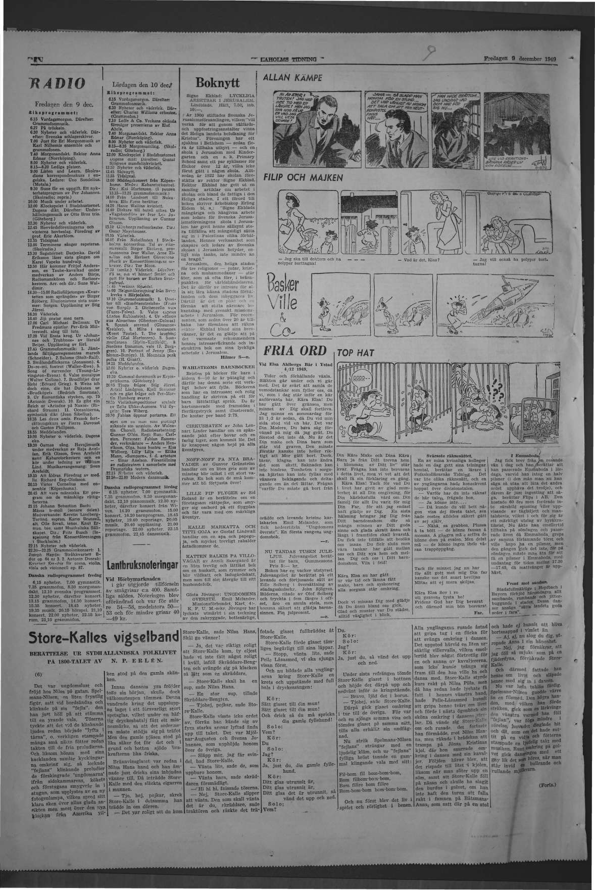 Laholms Tidning Fredag 9 december 1949, sida 8