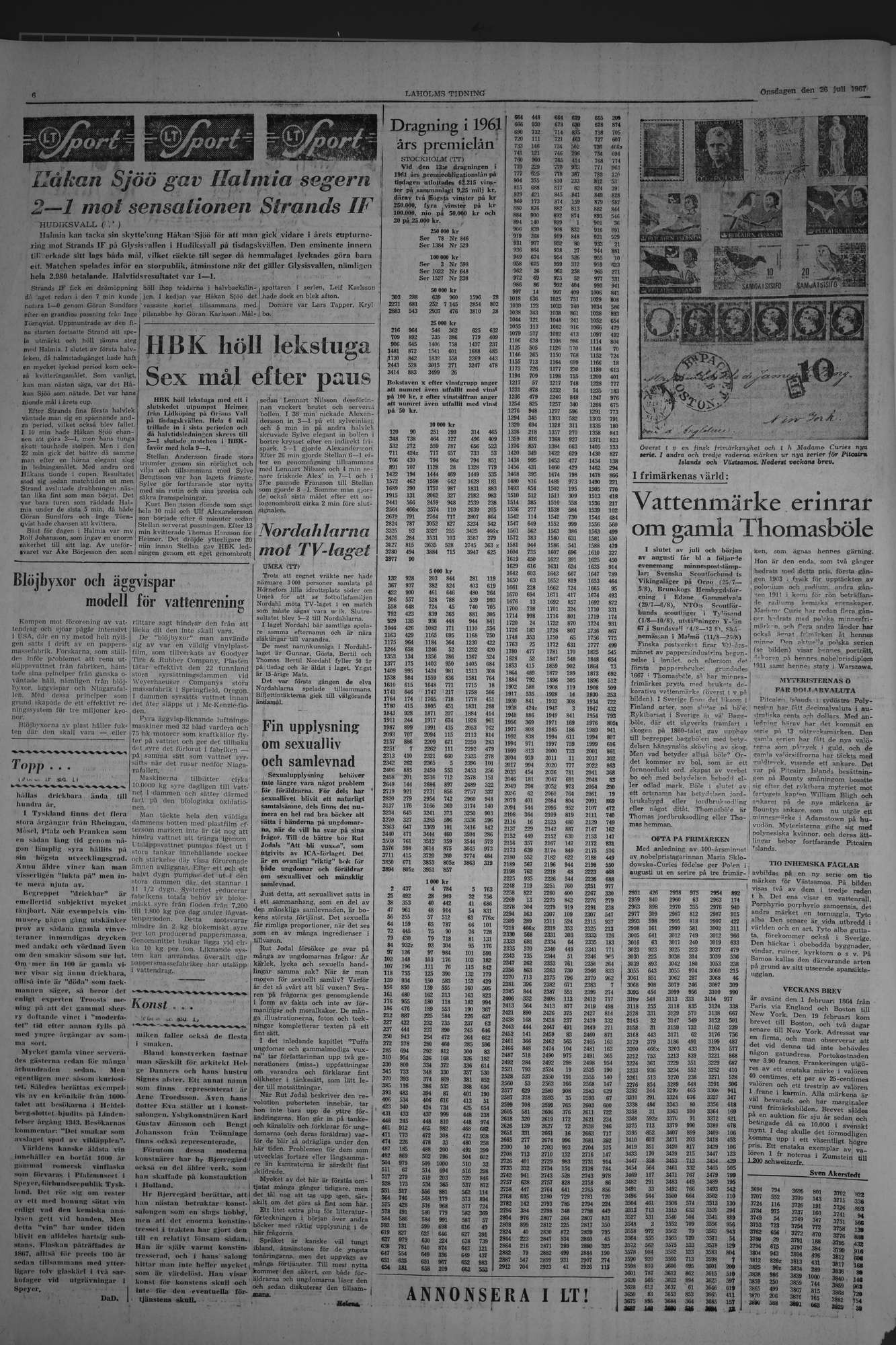 Laholms Tidning Onsdag 26 juli 1967, sida 6
