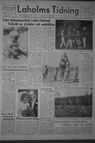 Förstasidan, Måndag 26 juni 1967