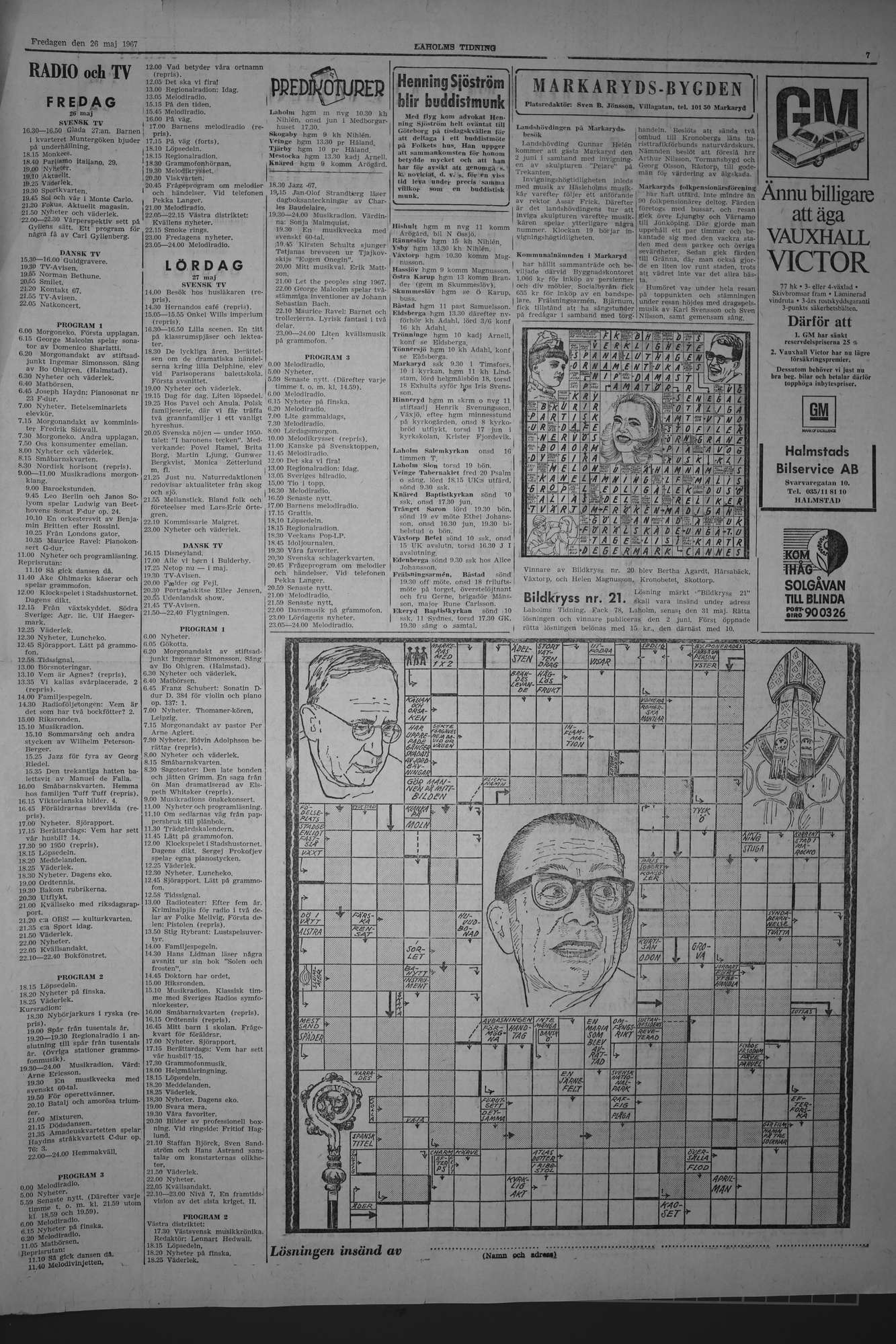 Laholms Tidning Fredag 26 maj 1967, sida 7