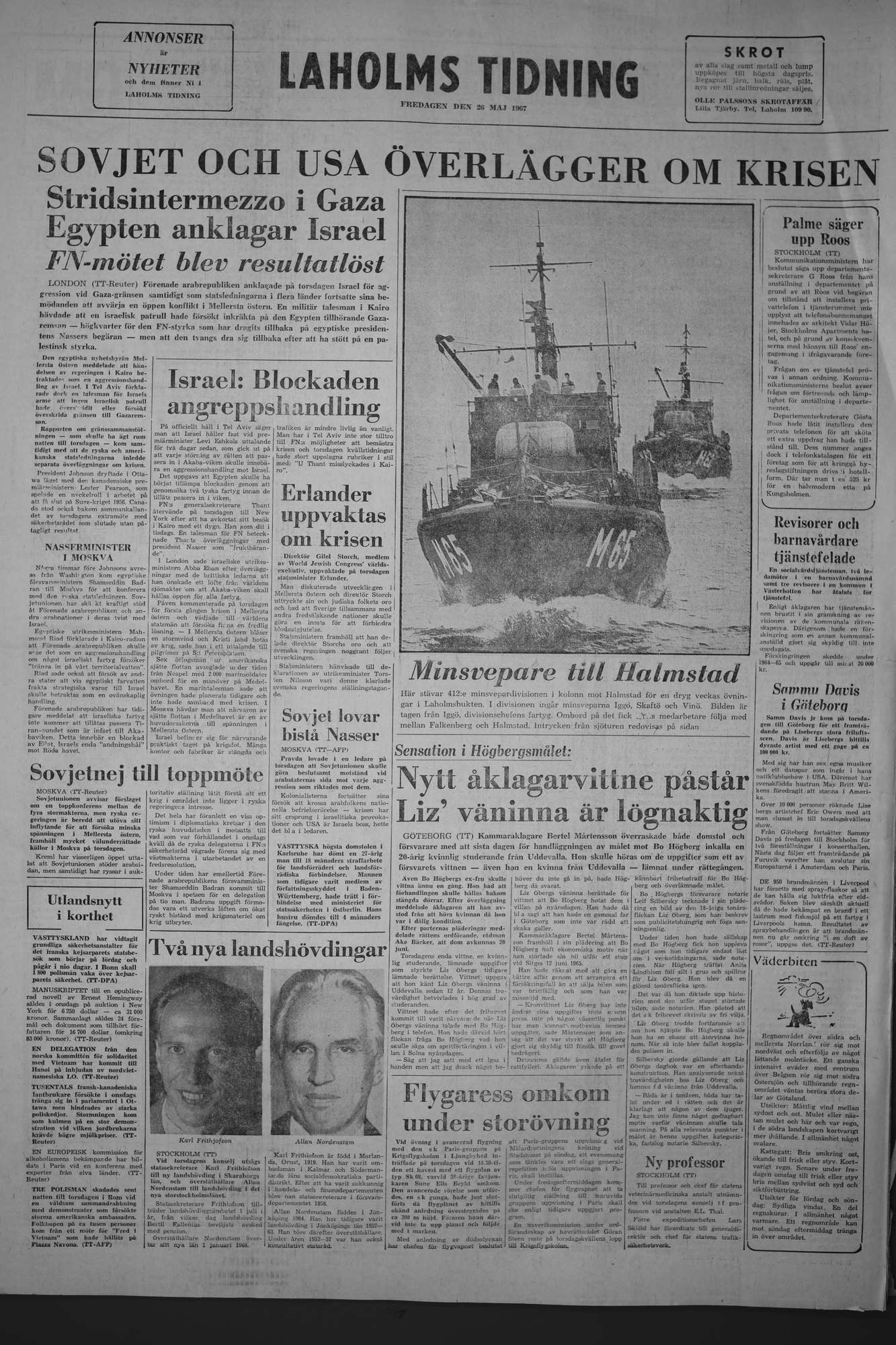 Laholms Tidning Fredag 26 maj 1967, sida 8
