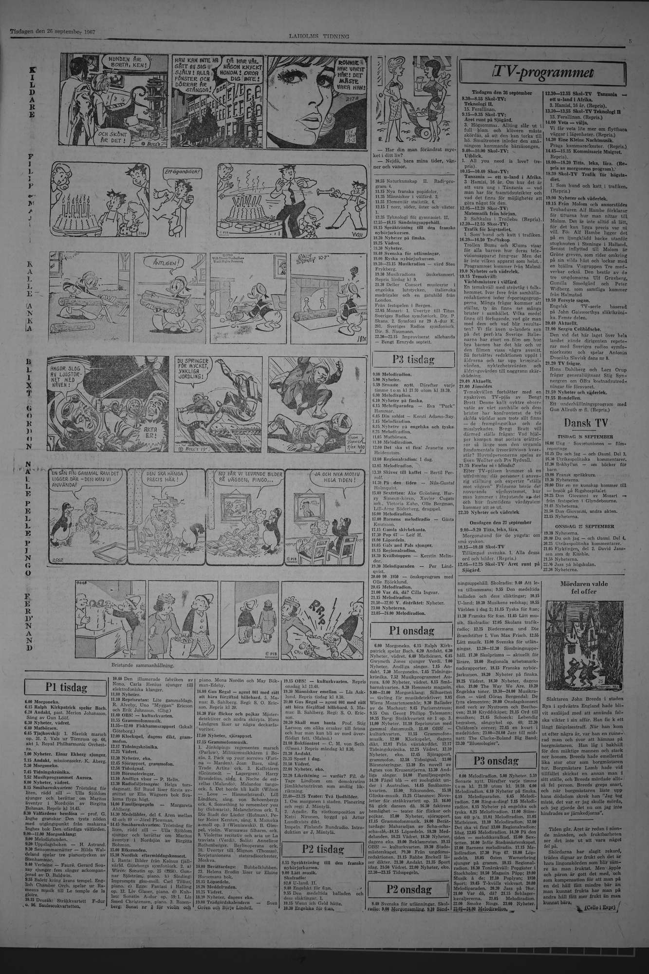 Laholms Tidning Tisdag 26 september 1967, sida 5
