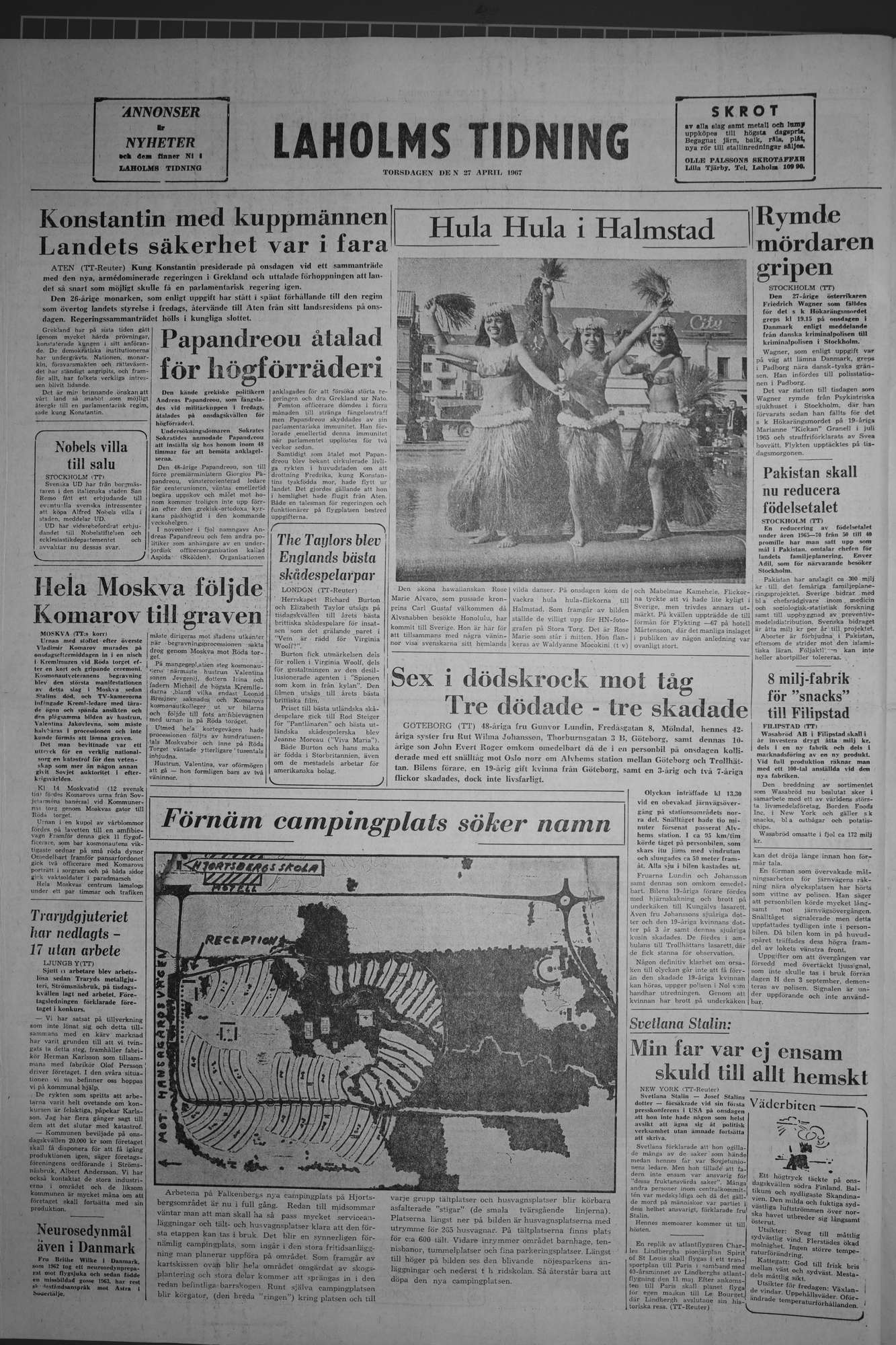 Laholms Tidning Torsdag 27 april 1967, sida 8