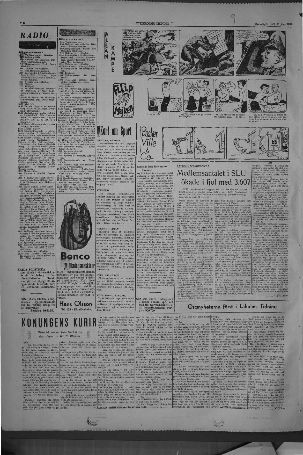 Laholms Tidning Torsdag 9 juni 1949, sida 6