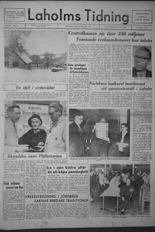 Förstasidan, Fredag 27 januari 1967