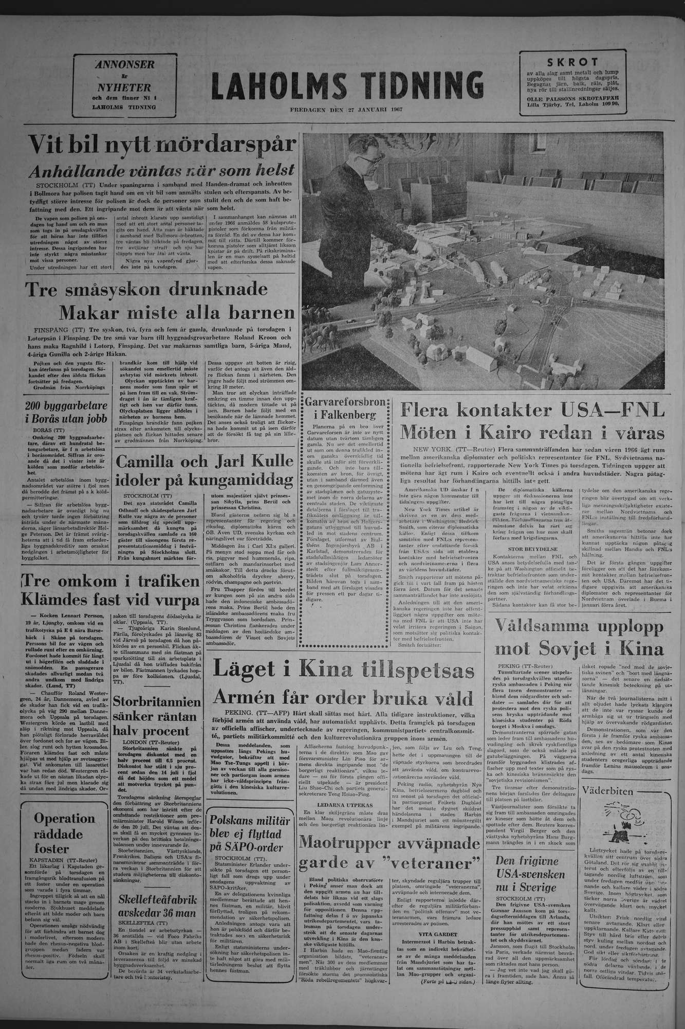 Laholms Tidning Fredag 27 januari 1967, sida 8