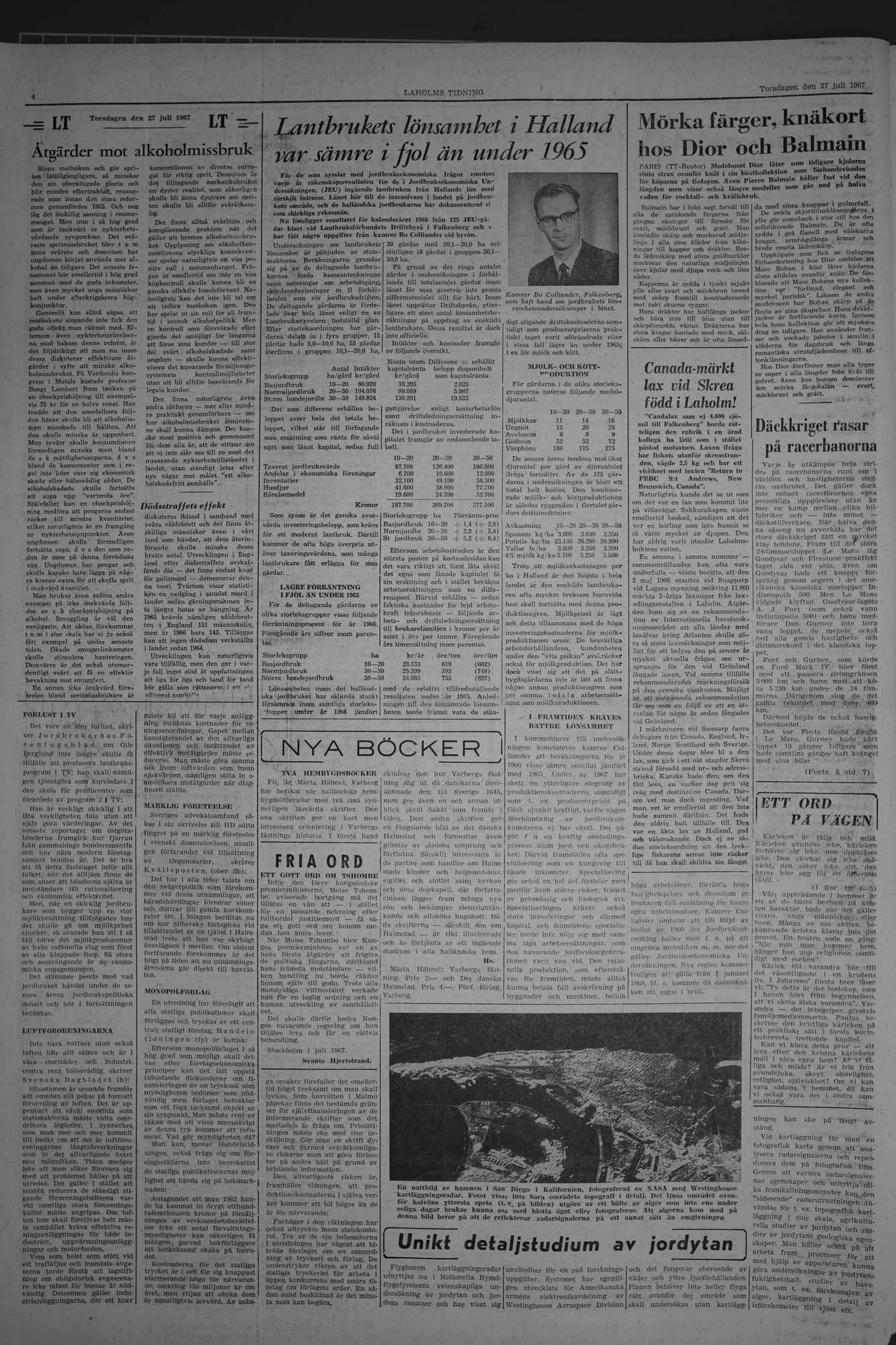 Laholms Tidning Torsdag 27 juli 1967, sida 4