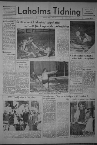 Förstasidan, Tisdag 27 juni 1967