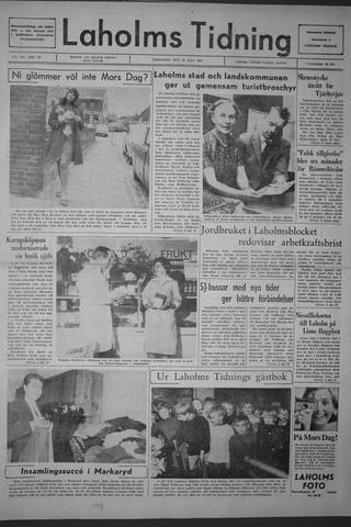 Förstasidan, Lördag 27 maj 1967