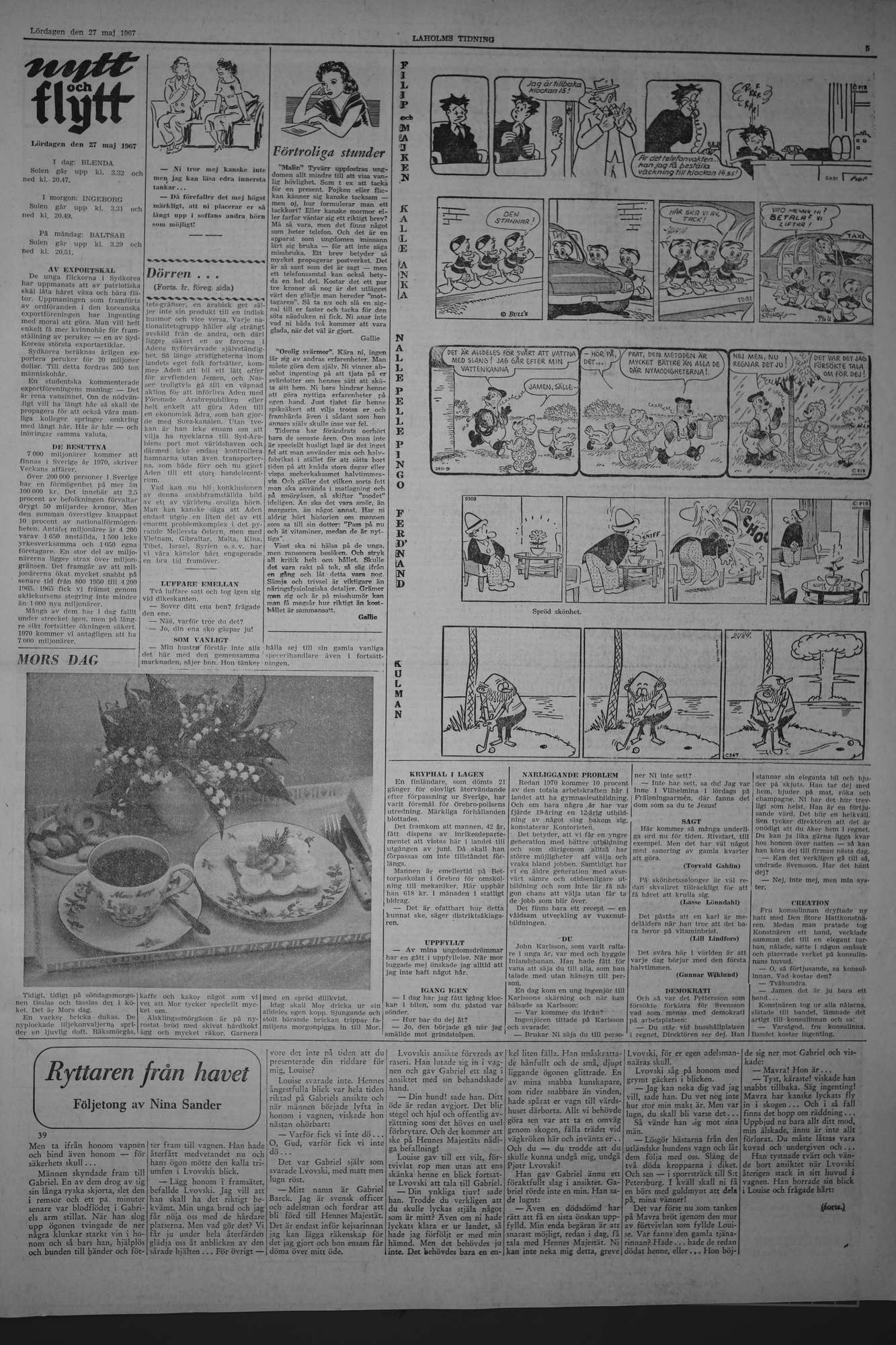 Laholms Tidning Lördag 27 maj 1967, sida 5