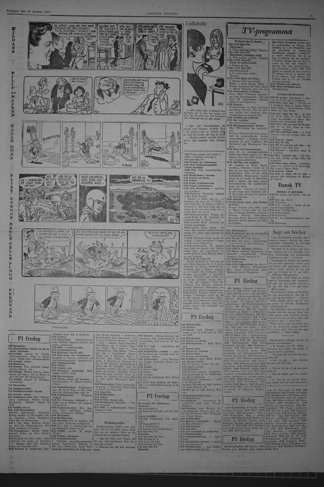 Laholms Tidning Fredag 27 oktober 1967, sida 5