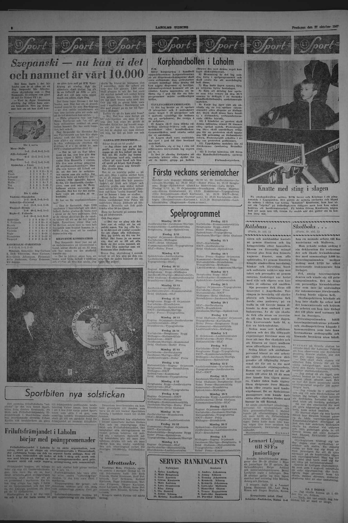 Laholms Tidning Fredag 27 oktober 1967, sida 6